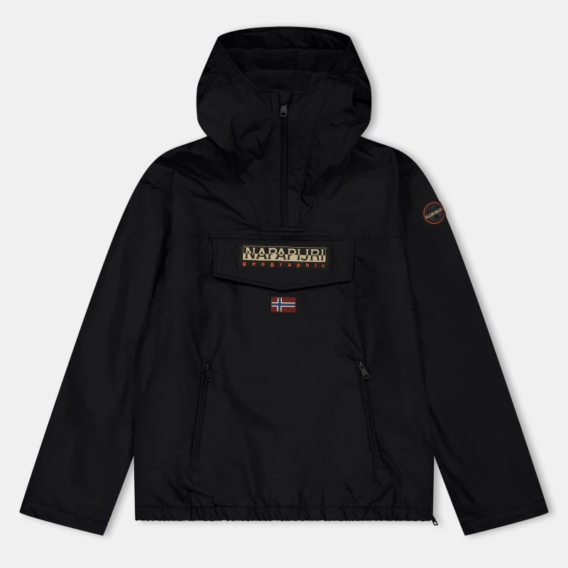 Image of Napapijri Kids Rainforest Next Winter Waterproof Rain Anorak Black Beaut 941 male 8Y