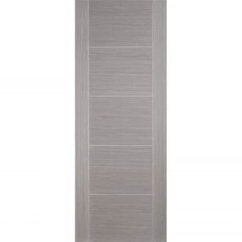 Image of Vancouver Internal Prefinished Light Grey 5 Panel Fire Door - 686 x 1981mm