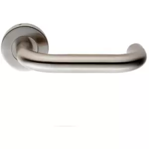 Image of Eurospec - Steelworx 19mm Diameter Safety Lever On Sprung Rose - Stainless Steel