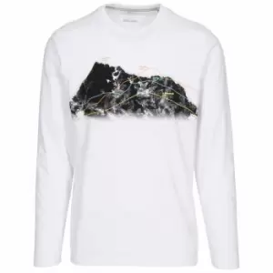 Image of Trespass Mens Wrenburyton Long-Sleeved T-Shirt (M) (White)