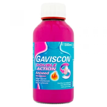 Image of Gaviscon Heartburn & Indigestion Double Action Aniseed Liquid 300ml