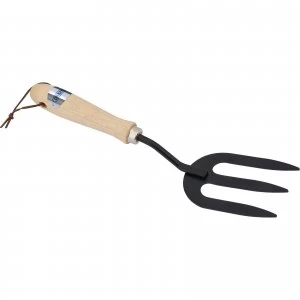 Image of Draper Carbon Steel Weeding Fork Hardwood Handle