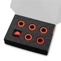 Image of EK Water Blocks EK-Quantum Torque Compression Ring 6-Pack STC 16 - Red
