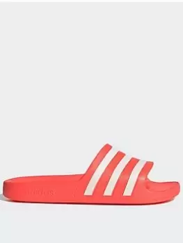 Image of adidas Sportswear Adilette Aqua Slides - Red, Orange, Size 7, Women