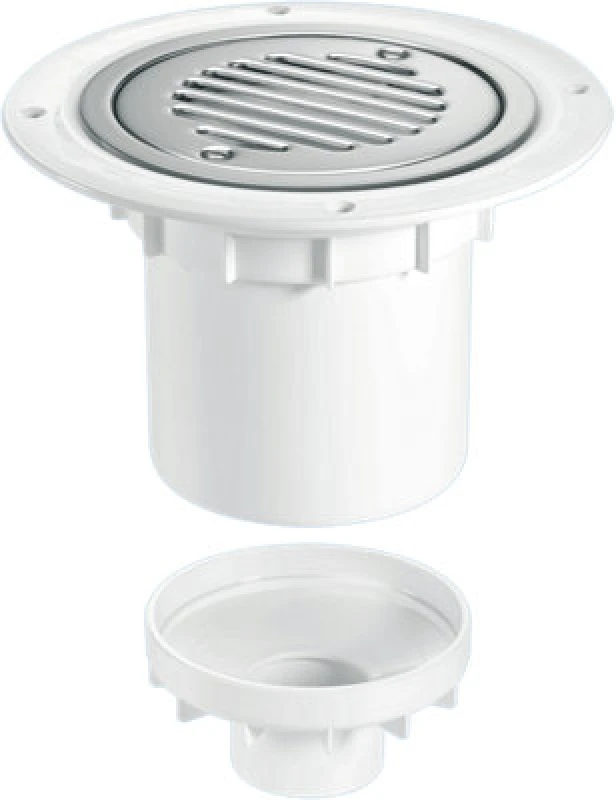 Image of McAlpine Shower Trap Gully for Sheet Floors 110mm & 2'' Outlet TSG2SS-SL-SC White
