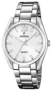 Image of Festina F20622/1 Womens Silver Dial Stainless Steel Watch
