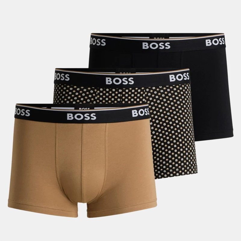 Image of Boss 3 Pack Power Boxer Shorts - Black 2XL