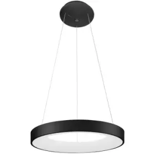 Image of Italux Giulia - Modern LED Hanging Pendant Black, Warm White 3000K 2200lm