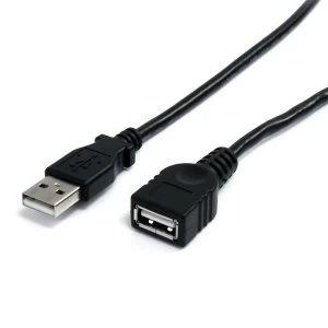 Image of StarTech 10ft Black USB 2.0 Extension Cable A to A MF