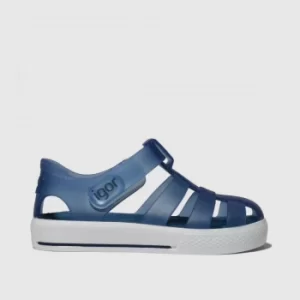 Image of Igor Navy Star Sandals Toddler