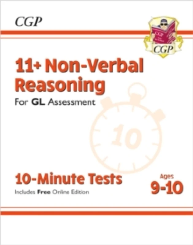 Image of 11+ GL 10-Minute Tests: Non-Verbal Reasoning - Ages 9-10 (with Online Edition) Multiple-component retail product, part(s) enclose