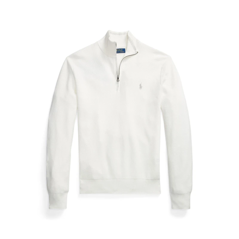 Image of Polo Ralph Lauren Quarter-Zip Jumper Deckwash White male XL