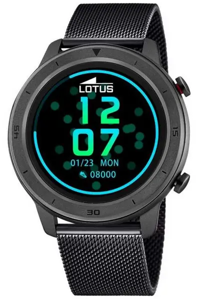 Image of Lotus L50023/1 SmarTime Black Case Black Steel Mesh Watch