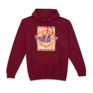 Image of Marvel Thor - Love and Thunder Fire Composition Hoodie - Burgundy - S