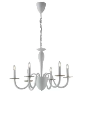 Image of ARMSTRONG 6 Light Chandeliers White 78x53cm