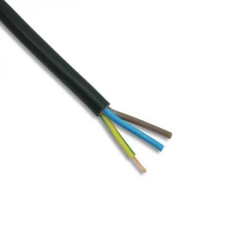 Image of Zexum 0.75mm 3 Core PVC Flex Cable Black Round 2183Y - 100 Meter