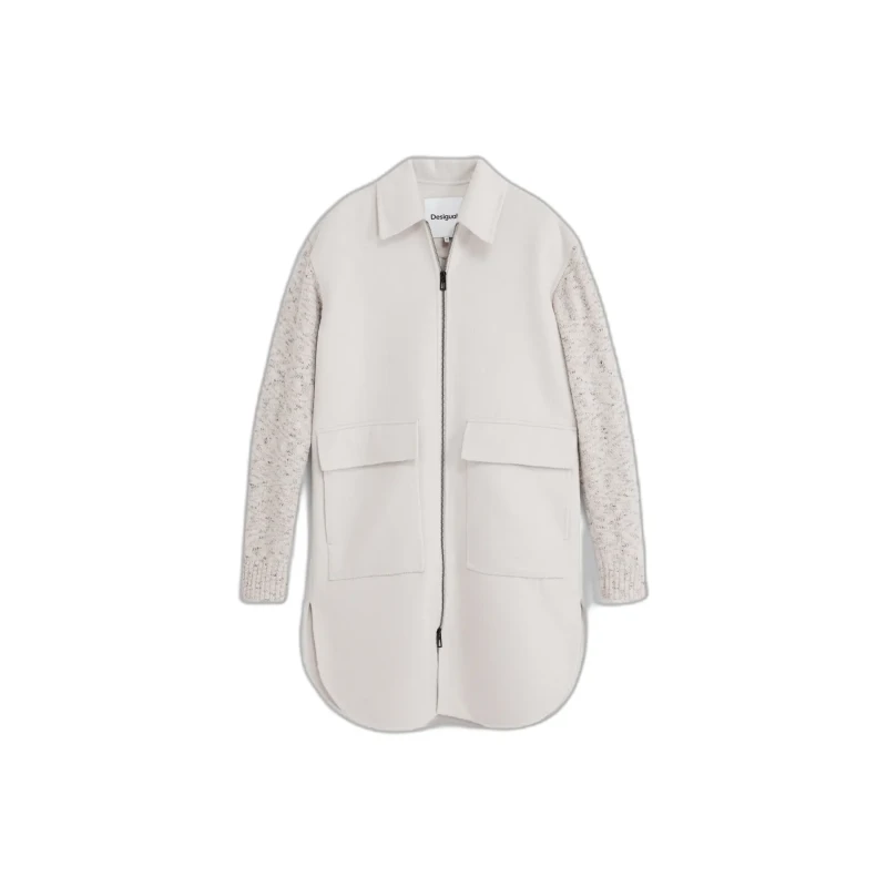 Image of Desigual Womens coat Desigual Jinu Blanc Female M