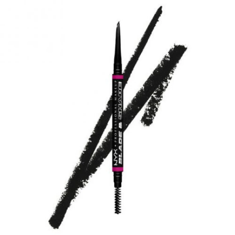Image of NYX Professional Makeup Blade & Shade Nano Brow Pencil 12 Black