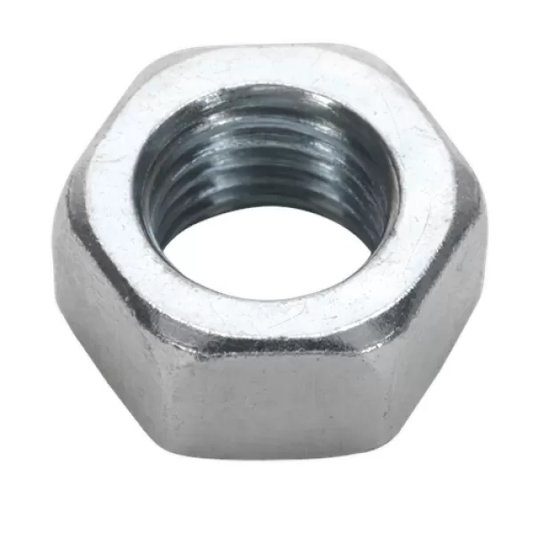 Image of Genuine SEALEY SN16 Steel Nut M16 Zinc DIN 934 Pack of 25