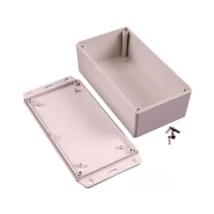 Image of Hammond 1591XXDFLGY FRABS Enclosure Flanged Lid 152 x 82 x 50mm Grey