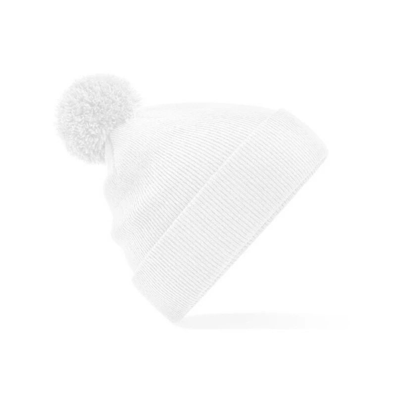 Image of Beechfield Beechfield Men Original Pom Pom Beanie in White White One Size Male 5063425298013