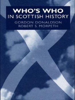 Image of Whos Who in Scottish History by Gordon Donaldson Paperback
