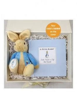 Image of Personalised Peter Rabbit Guide to Life Plush Toy Gift Set, One Colour