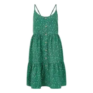 Image of Mela London Green Ditsy Floral Tiered Dress - Green