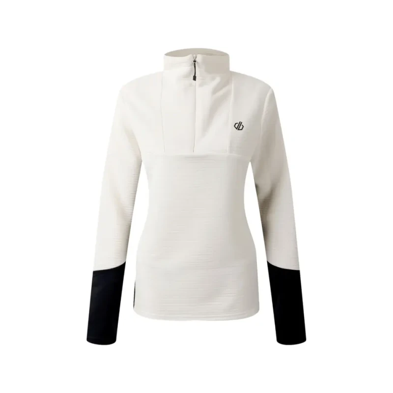 Image of Womens 1/4 zip base layer Dare 2B Iced Core Stretch Blanc Female 48