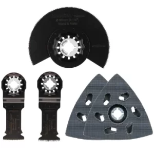 Image of Makita 5 Piece Starlock Carpenty Multitool Oscillating Blades Set