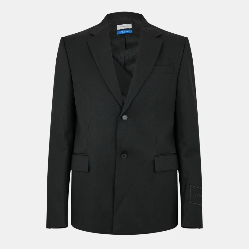 Image of Off White Mens - Tailored Blazer Black male S