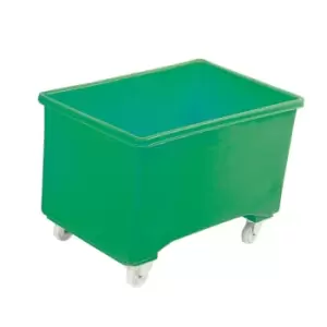 Image of Blue plastic 270L container truck with handle - 711 x 1003 x 600mm