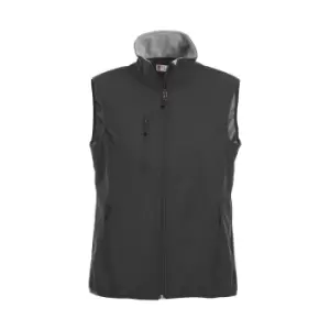 Image of Clique Womens/Ladies Plain Softshell Gilet (S) (Black)
