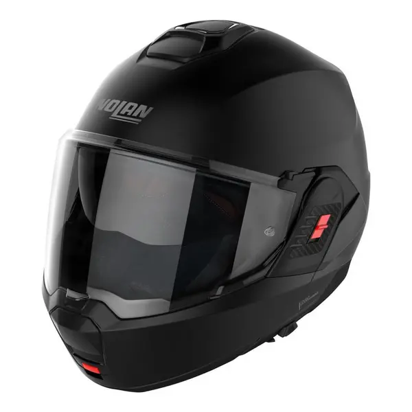 Image of Nolan N120-1 Classic N-COM 010 Flat Black Modular Helmet Size M