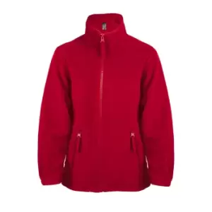 Image of SOLS Childrens/Kids North Zip-Up Fleece Jacket (8yrs) (Red)