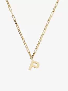 Image of Kate Spade P Initial This Pendant, Gold, One Size