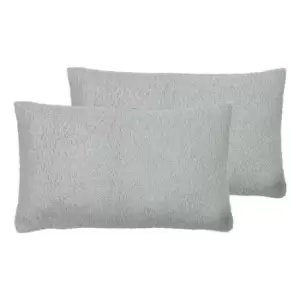 Image of Evans Lichfield Malham Twin Pack Polyester Filled Cushions Dove 30 x 50cm