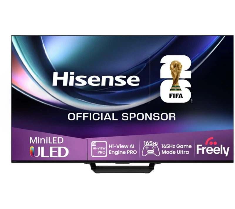 Image of 85" HISENSE U7Q PRO Mini LED 4K 165Hz Smart AI TV with Freely - 85U7QTUK PRO, Black,Silver/Grey 6942351417523