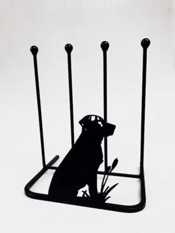 Image of Poppy Forge 2 Pair Boot Rack - Labrador - Steel - L30.4 X W38 X H48.3cm - Black