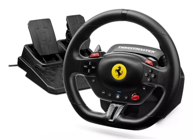 Image of Back to the Office Thrustmaster T98-P FERRARI 296 GTB Black Steering wheel + Pedals PC, PlayStation 4, PlayStation 5 4160880