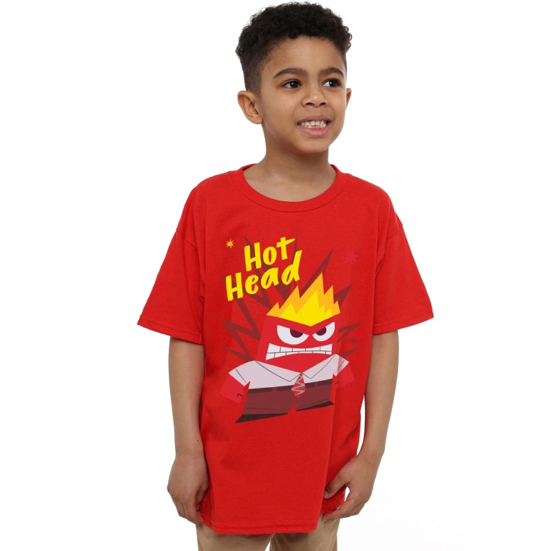 Image of Disney Inside Out Tee - Red Red 5 - 6 Years