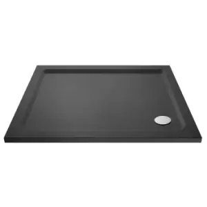 Image of Hudson Reed Rectangular Shower Tray 1000 x 760mm - Slate Grey