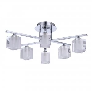 Image of Litecraft Glace Chrome Ceiling Light