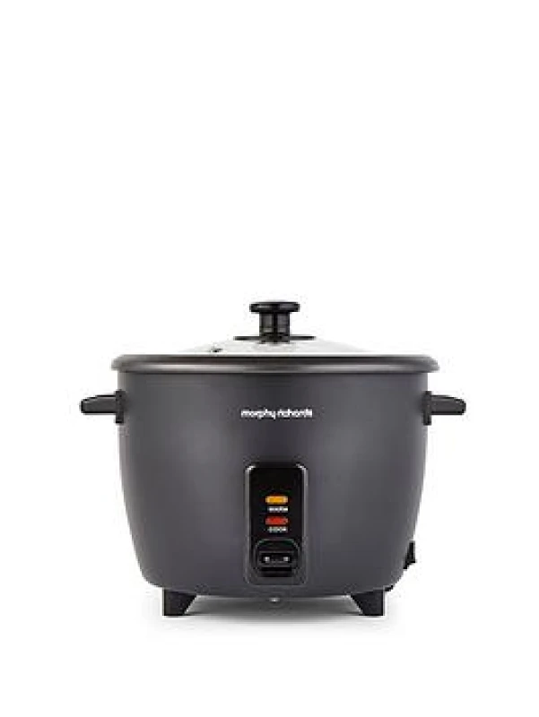 Image of Morphy Richards Rice Cooker and Steamer in Black Size: 1500ml Black 1500ml Unisex 5056765400505