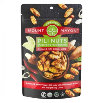 Image of Mount Mayon Premium Pili Nuts - Chiang Mai Chilli Lime - 85g x 12