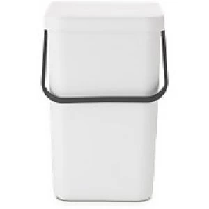 Image of Brabantia Sort & Go 25 Litre Waste Bin - White