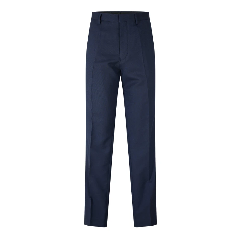 Image of Hugo Mens Hesten232X Straight Leg Trousers Dark Blue male 30