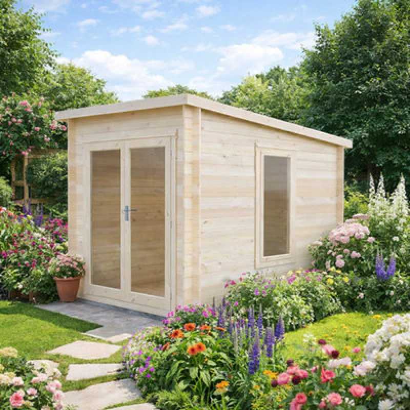 Image of Shire Emneth 10X7 19mm Summer House Log Cabin