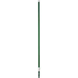 Image of Vikan Telescopic handle, ergonomic, Ø 32 mm, length 1575mm - 2780 mm, pack of 5, green