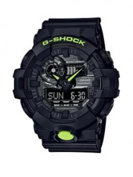 Image of Casio Casio G-Shock LED Light Black Dial Black Silicone Strap Mens Watch